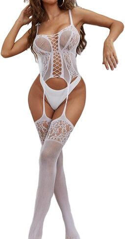 Fishnet Bodystockings Sexy Bodysuit Lingerie Set for Special Events in Saudi Arabia
