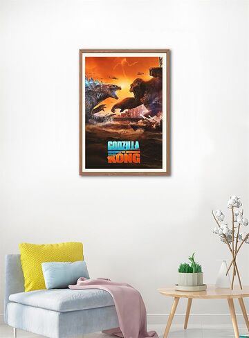Godzilla X Kong Poster The New Empire Posters Canvas Wall Art Movie Poster HD Print on Canvas Painting Wall Picture for Living Room Home Decor Boy Gift 12x18 inch in Saudi Arabia