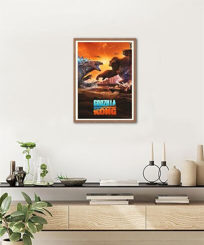 Godzilla X Kong Poster The New Empire Posters Canvas Wall Art Movie Poster HD Print on Canvas Painting Wall Picture for Living Room Home Decor Boy Gift 12x18 inch in Saudi Arabia