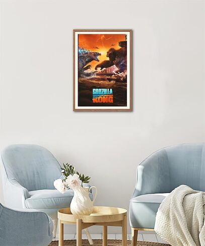 Godzilla X Kong Poster The New Empire Posters Canvas Wall Art Movie Poster HD Print on Canvas Painting Wall Picture for Living Room Home Decor Boy Gift 12x18 inch in Saudi Arabia