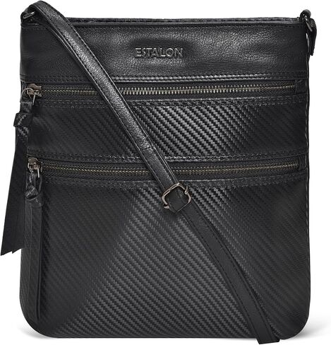 محفظة كروس جلدية للنساء من ESTALON - محفظة صغيرة طويلة على الكتف وحقائب يد نسائية in Kuwait