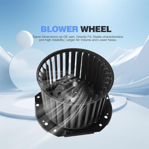 محرك منفاخ سخان HVAC مع قفص مروحة متوافق مع جي إم سي سفاري، يوكون، شيفروليه أسترو، بليزر، C1500/C2500/C3500/K1500/K2500/K3500، استبدل 88890696,88959521,700103,15-80213 in Saudi Arabia