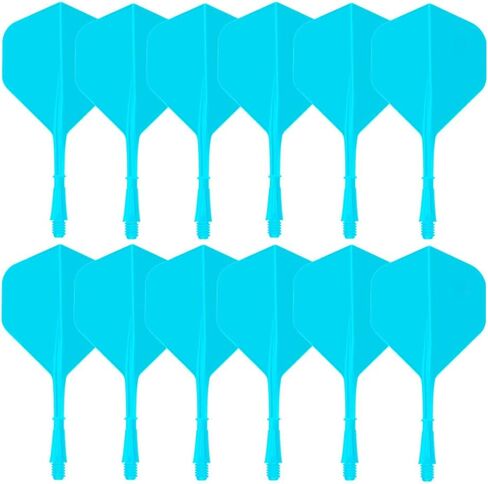 NOTHER Dart Flights 12 قطعة من رحلات السهام المتكاملة والأعمدة 2BA برغي في واحد مجموعة طيران السهام المتينة المضادة للسقوط in Kuwait