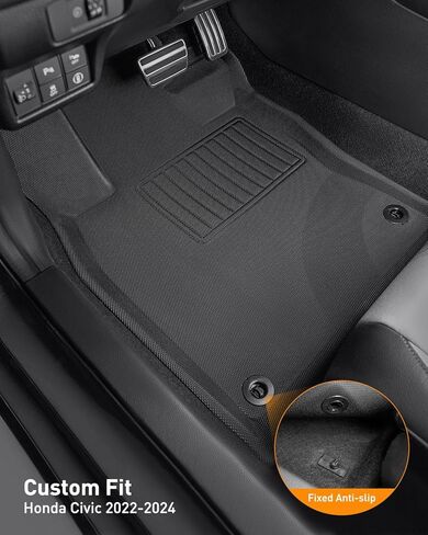 for Honda Civic Floor Mats 2024 2023 2022 (All Models) / for Acura Integra 2023 2024 Floor Mats, for Honda Civic 2022-2024 Accessories, for Honda Civic All Weather Floor Mats Floor Liners in Kuwait
