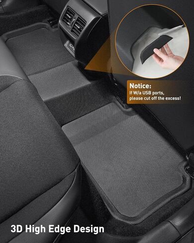 for Honda Civic Floor Mats 2024 2023 2022 (All Models) / for Acura Integra 2023 2024 Floor Mats, for Honda Civic 2022-2024 Accessories, for Honda Civic All Weather Floor Mats Floor Liners in Kuwait