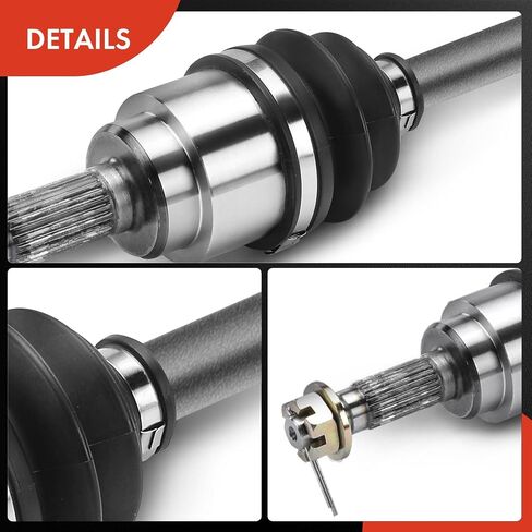 A-Premium Pair (2) Rear CV Axle Shaft Assembly Compatible with Honda Big Red 700 2009 2010 2011 2012 2013, 4x4 Models, Driver and Passenger Side, Replace# 42350-HL1-A01 in Saudi Arabia