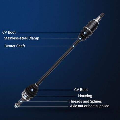Autoround Front Left CV Axle Shaft Assembly Compatible with Toyota Corolla 2009-2018/ Matrix 2003-2014, Pontiac Vibe 2003-2010 in Saudi Arabia