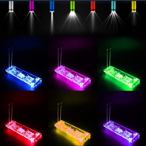 قاعدة/مسند رأسي لبطاقة الرسومات PCI-E 3.0 16X مع ضوء RGB LED وكابل تمديد PCI-E لحافظة ATX ذاتية الصنع in Kuwait