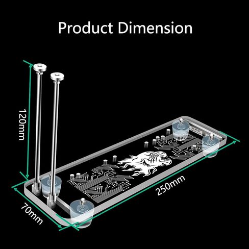 قاعدة/مسند رأسي لبطاقة الرسومات PCI-E 3.0 16X مع ضوء RGB LED وكابل تمديد PCI-E لحافظة ATX ذاتية الصنع in Kuwait