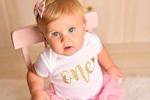 1st Birthday Onesie Girl, First Birthday Outfit Girl, 1 Year Old Girl, Smash Cake Outfit, Sparkle Glitter Gold Bodysuit, Short Sleeve 002 (12-18 Month Short Sleeve) in Saudi Arabia