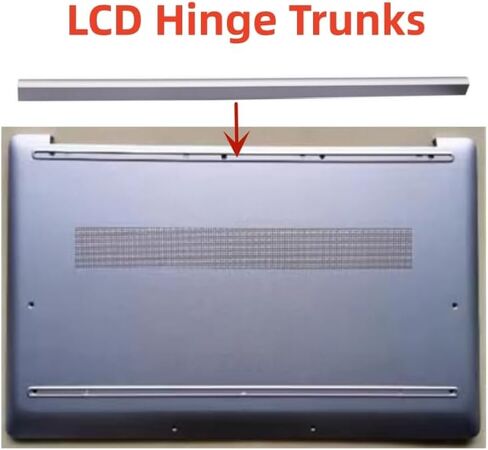 LCD Hinge Trunks Rear Cover Clip Trim Cap Case Replacement for HP 17-CN 470 G8 17-CP TPN-L140 Series Laptop Display Bezel Hinge Cover Strip Silver in Saudi Arabia