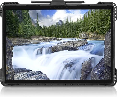 حافظة Dell DELL-RG1322C من الدرجة التجارية لجهاز Latitude 7320 قابلة للفصل، حامل قلم، مسند، حزام كتف قابل للإزالة، حماية قوية، ممتص للصدمات من مادة TPU، أسود in Kuwait