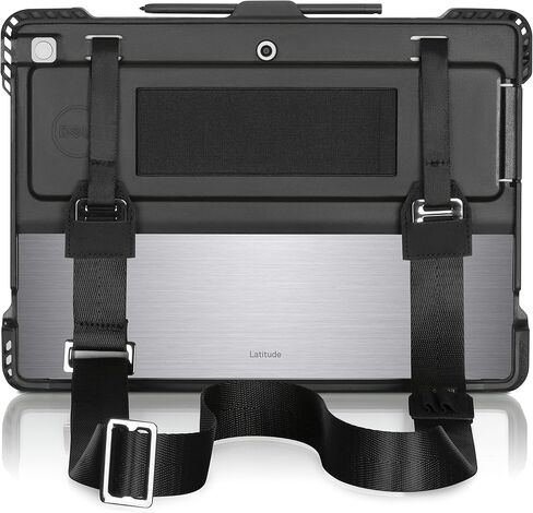 حافظة Dell DELL-RG1322C من الدرجة التجارية لجهاز Latitude 7320 قابلة للفصل، حامل قلم، مسند، حزام كتف قابل للإزالة، حماية قوية، ممتص للصدمات من مادة TPU، أسود in Kuwait