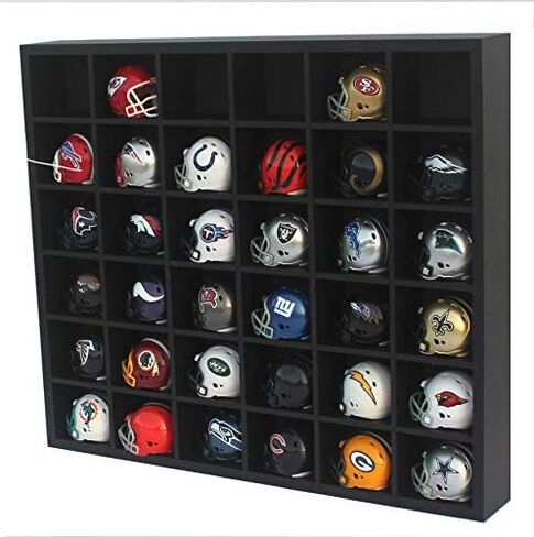 DisplayGifts حافظة عرض قائمة بذاتها حاملات خزانة رف جيب Pro Gumball خوذات كرة قدم صغيرة بدون باب ولا غطاء in Saudi Arabia