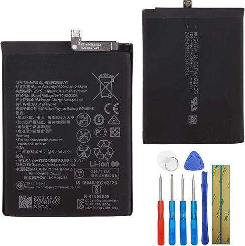 Replacement Battery HB396286ECW for Huawei P Smart 2019/2020 Honor 10 Lite with Repair Tool Kit in Saudi Arabia