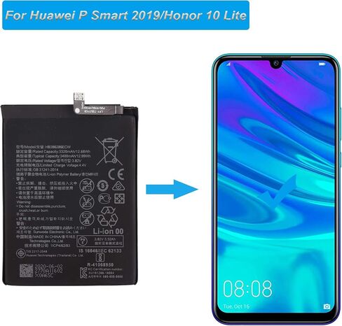 Replacement Battery HB396286ECW for Huawei P Smart 2019/2020 Honor 10 Lite with Repair Tool Kit in Saudi Arabia