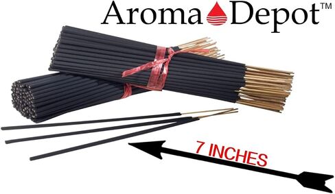 Kush Most Exotic Charcoal 7" Incense Sticks. Approx. 85 to 100 Sticks Per Bundle, Length - 7 Inches, Each Natural Stick Burns for 35 to 45 mins Each. Long Lasting. Guarantee 100% Pure in Saudi Arabia