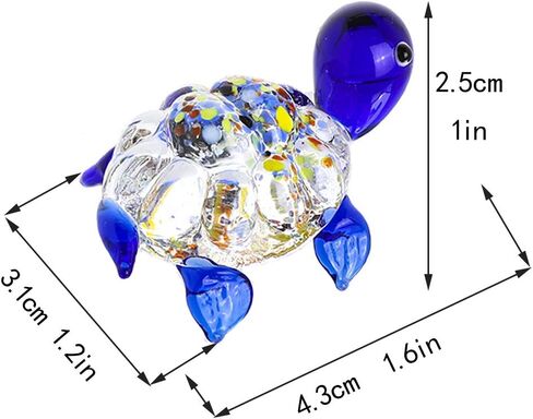 H&D HYALINE & DORA Set of 6 Blown Glass Conch Figurine Miniature Sea Animals Collectible Figurine Tiny Crystal Conch Statues for Tables, Desks Home Decor in Kuwait