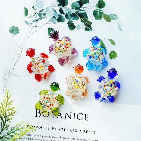 H&D HYALINE & DORA Set of 6 Blown Glass Conch Figurine Miniature Sea Animals Collectible Figurine Tiny Crystal Conch Statues for Tables, Desks Home Decor in Kuwait