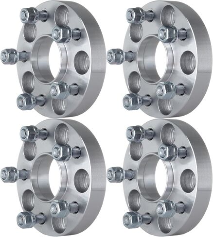 ECCPP 4x 5 lug Hubcentric Wheel Spacers 1 inch 5x114.3 to 5x114.3mm 5x4.5 to 5x4.5 64.1mm compatible with for RL for CL for RSX for TSX for TL for Element with 12x1.5 Studs in Saudi Arabia