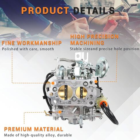2 Barrel Carburetor Compatible with 1984 4Runner 1981-1984 Celica 1981 Corona 1981-1995 Pickup 22R Engines Replacement for 21100-35520 2110035520 in Saudi Arabia