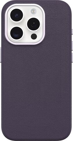 OtterBox iPhone 15 Pro Symmetry Cactus Leather for MagSafe - NOIR ASH (أسود)، مستدام، يتم تثبيته على MagSafe، أنيق للغاية، حواف مرتفعة تحمي الكاميرا والشاشة in Saudi Arabia