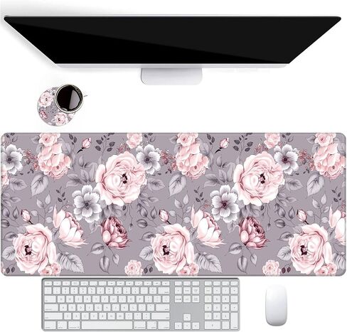 Extended Large Gaming Mouse Pad with Stitched Edges, XXL Mouse Pad Large (31.5x11.8 Inch) w/Brilliant Design, Desk Mat Keyboard Pad with Anti Slip Base, Multifunctional Desk Pad - Beach Starfish in Saudi Arabia