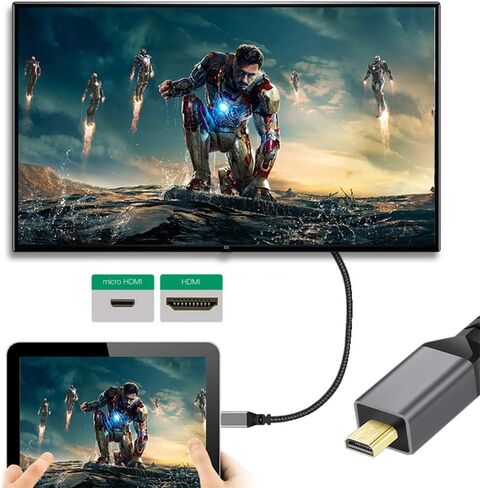 Xiwai 4K Micro HDMI 1.4 ذكر 90 درجة زاوية يمين إلى HDMI أنثى تمديد كابل لكاميرا DV MP4 تيار مستمر للكمبيوتر المحمول in Saudi Arabia