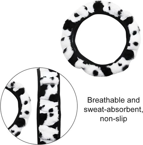 غطاء عجلة القيادة الناعم واقي عجلة قيادة السيارة العالمي القابل للتنفس ومضاد للانزلاق لشاحنة السيارات in Kuwait