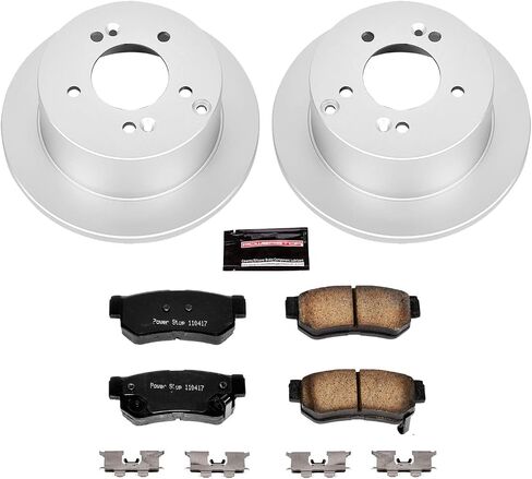 Power Stop CRK5214 Coated Brake Rotor & Ceramic Brake Pads- rear in Saudi Arabia