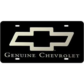 Genuine Chevrolet Metal License Plate (Aluminum,6 by 12 Inches,HD Printing)