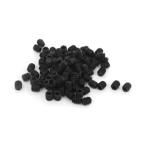 uxcell a15120300ux0116 4#-40x1/8inch Hex Socket Set Cap Point Grub Screws Black 100pcs (Pack of 100)