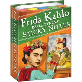 The Unemployed Philosophers Guild Frida Kahlo Reflections Sticky Notes - Frida Kahlo Themed 3.25" by 4.25" Booklet with Self-Sticky Individual Notes Inside