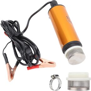 Electric Submersible Pump, Electric Sump Pump, Water Transfer Pump Portable Mini 12V 51mm DC 30L / Min for Diesel Kerosene Water