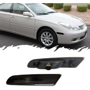 For 2002-2003 Lexus ES300, 2004-2006 Lexus ES330 Front Bumper Side marker Lights Housing 8173133021 8174133021, LX2532102 LX2533102 Smoked Lens