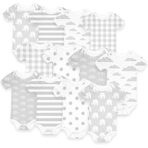 ملابس داخلية للأطفال من القطن بأكمام قصيرة، قطعة واحدة للأولاد والبنات، 12 قطعة، 0-24 شهرًا in Kuwait