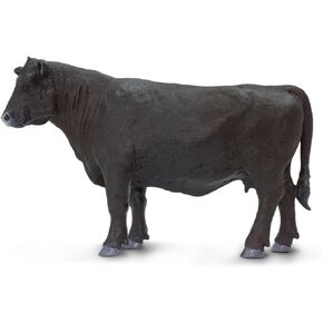 Safari Ltd. Angus Cow Figurine - Lifelike 4.75" Model Figure - Fun Educational Toy for Boys, Girls and Kids Ages 3+