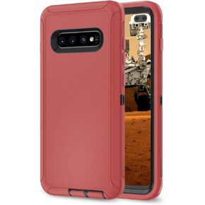 Galaxy S10 Plus Case Galaxy S10+ Case for Samsung Galaxy S10 Plus Case Military Drop Shockproof Armor Heavy Duty Rugged 3 in 1 Protection Cover for Galaxy S10 Plus S10+ Phone Case (Black+Black)