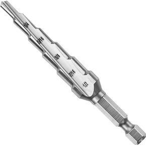 Bosch IMSDC6 3/16 In. to 1/2 In. High-Speed Steel Turbo Impact Step Drill Bit