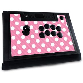 Carbon Fiber Gaming Skin Compatible with Hori Fighting Stick Alpha (PS5, PS4, PC) - Aqua Swirl - Premium 3M Vinyl Protective Wrap Decal Cover - Easy to Apply | Crafted in The USA by MightySkins