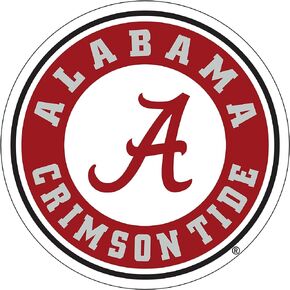 Alabama Crimson Tide Large 12" Circle Die Cut Licensed Decal
