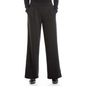 Max Studio Women's Scuba Pleated Wide Leg Pant in Kuwait