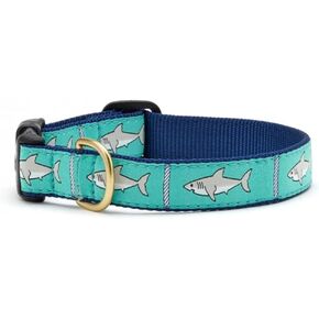 Up Country Shark Dog Collar Small Narrow Width