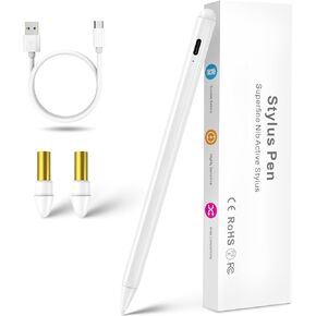 Stylus for iPad Pencil 10th/9th/8th Generation 10.2",Palm Rejection 1.5mm Fine Tip Active Stylus Compatible with Apple Pencil for iPad Pen 10.2 Inch 10th/9th/8th for Drawing and Sketching Black