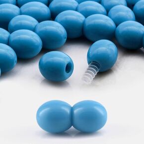 Screw Clasps for Amber and Gemstone Beads Jewelry | Twist Clasps for Beaded Bracelets and Necklaces | Screw Closure | Stone Colours - Glossy Finish (White WH5)