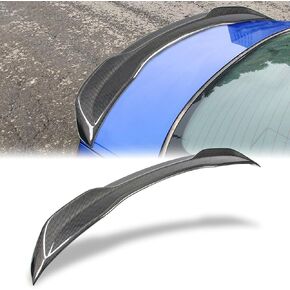 AeroBon Real Carbon Fiber Trunk Spoiler Compatible with 2022-2024 Honda Civic Sedan Spoiler 4-Door (H Style)