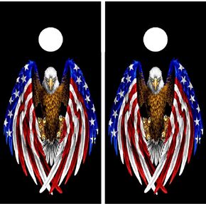 GRAPHIX EXPRESS Cornhole Board Wraps - Cornhole Wraps for Boards - Cornhole Decals for Boards - Cornhole Vinyl Board Wrap - Cornhole Skins for Boards - Cornhole Set