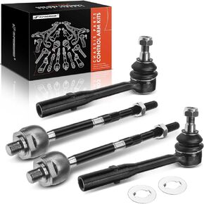 A-Premium Set of 4, Front Inner & Outer Tie Rod End Kit, Compatible with Mercedes-Benz S400 2010-2013, S550 & S600 & S65 AMG 2007-2013, CL550 2007-2008, CL600 2007-2014, CL65 AMG 2008-2014