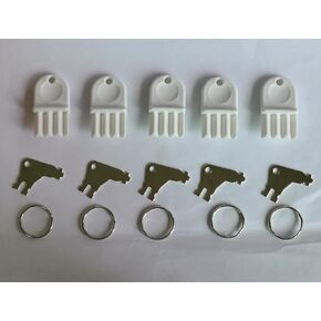 (10 Pcs) Paper Towel Dispenser Key, Toilet Paper Dispenser Key for Universal Waffle San Jamar Commercial Georgia Pacific