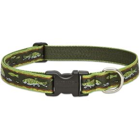 LupinePet Originals 1" Brook Trout 16-28" Adjustable Collar for Large Dogs